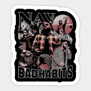 Bad Habbits Nav Sticker